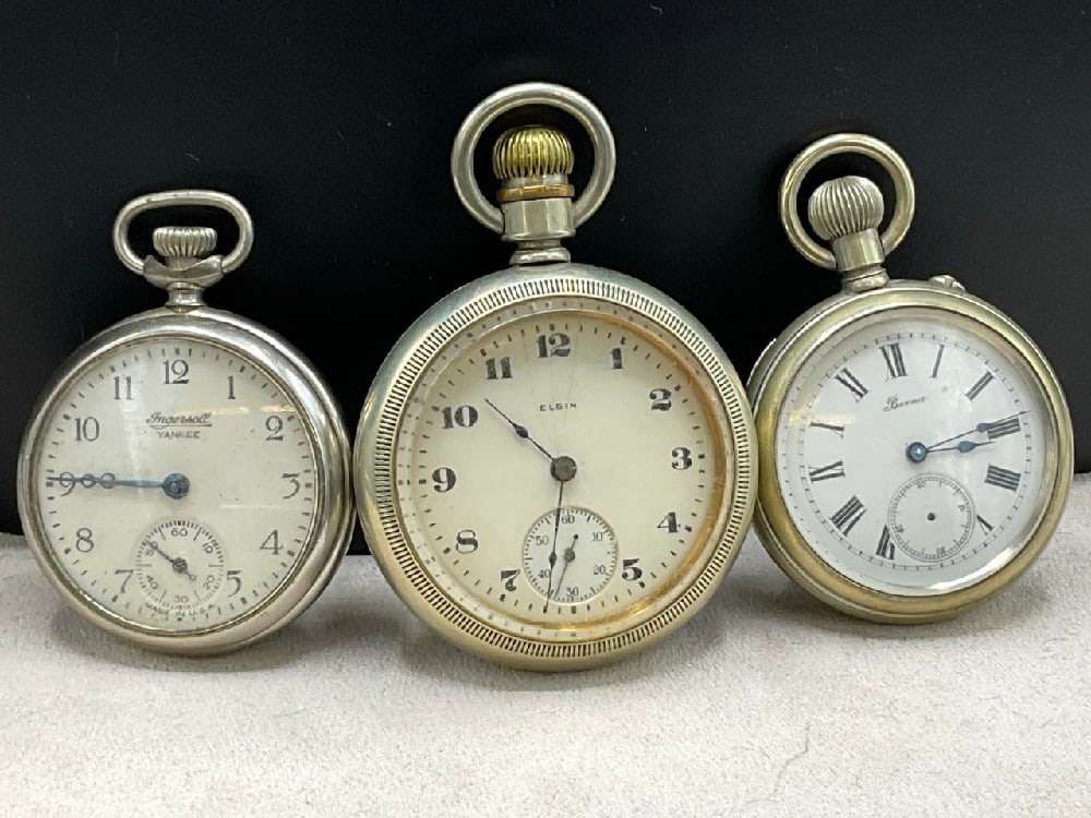 Five (5) Estate Compiled Pocket Watches - 4