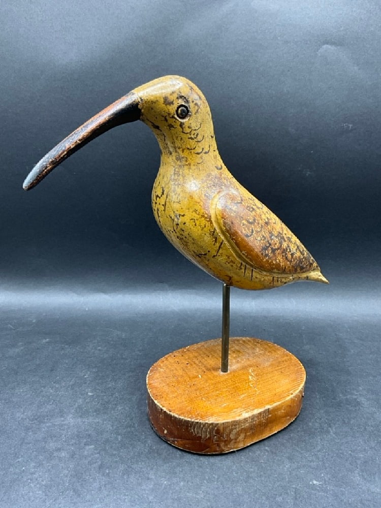 Long Billed Curlew North America Shore Bird Decoy: Long Billed Curlew North America Shore Bird Decoy.Dimensions: 12” x 11 1/2”