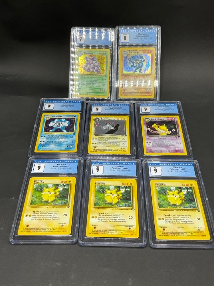 Pokémon Graded Cards: Compiled Pokémon Graded Cards. As seen in photograph preview.