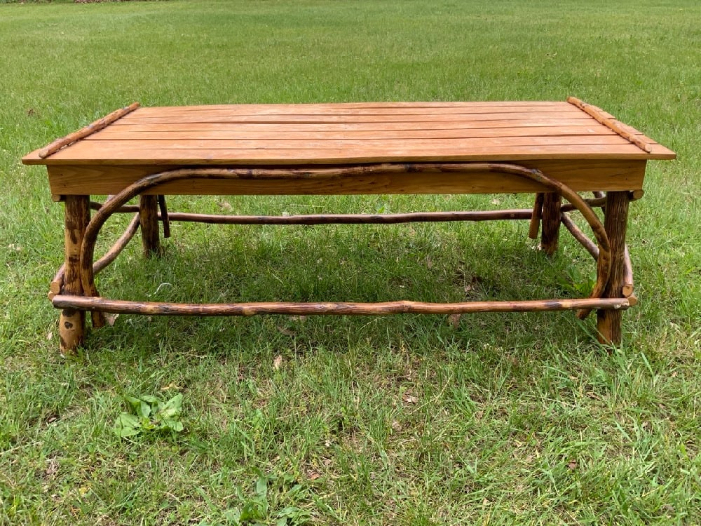 Vintage Adirondack Style Coffee Table (1 of 3)
