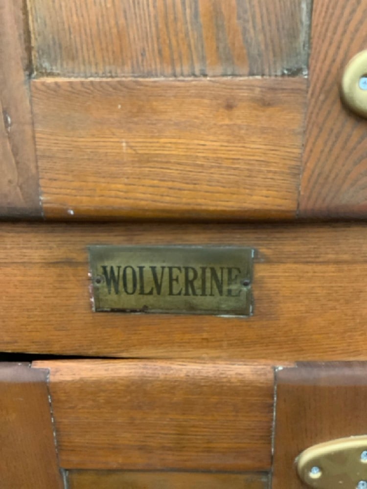Antique Wolverine Oak Ice Box - 2