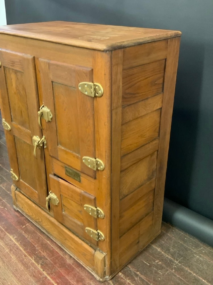 Antique Wolverine Oak Ice Box - 4