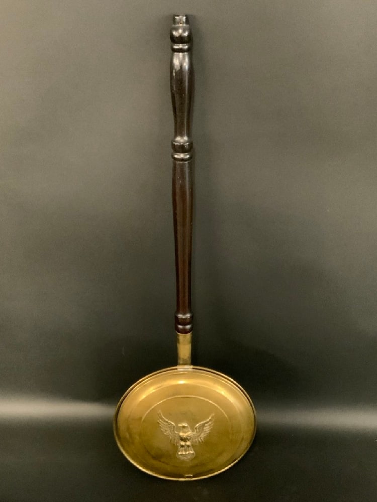 Brass Bed Warmer with Eagle Motif Good Condition, Please See Preview Photographs Dimensions:34?? L (1 of 3)