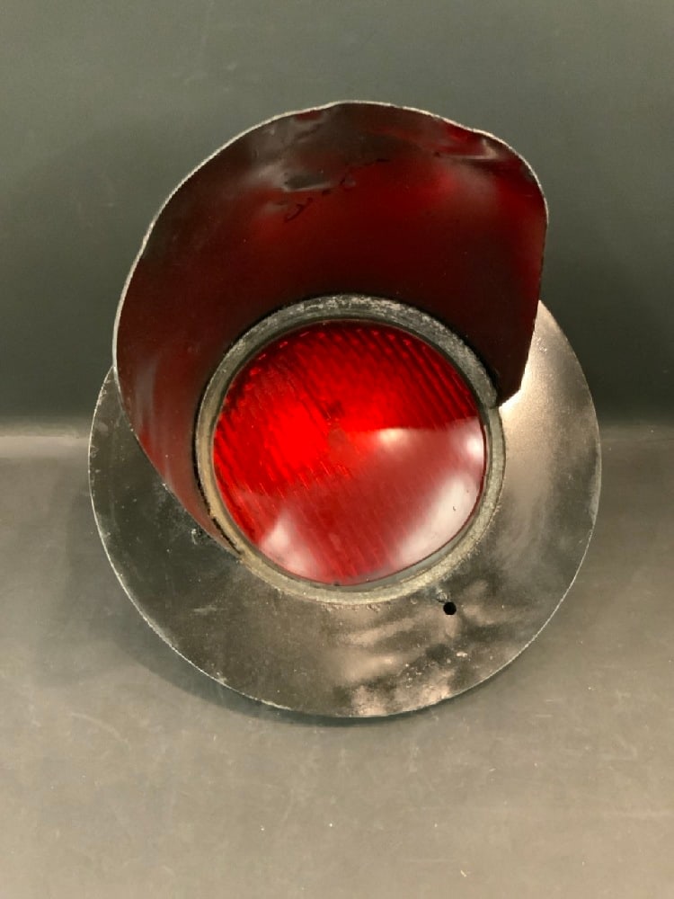 Hawker Siddeley Safetran Systems Signal Red Light.Dimensions: 18 1/2?? D x 19??H (1 of 5)