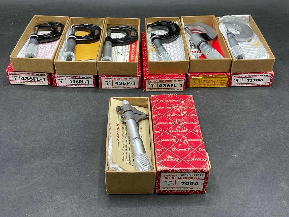 Machinist-Tools Starrett Industrial Micrometers (1 of 5)