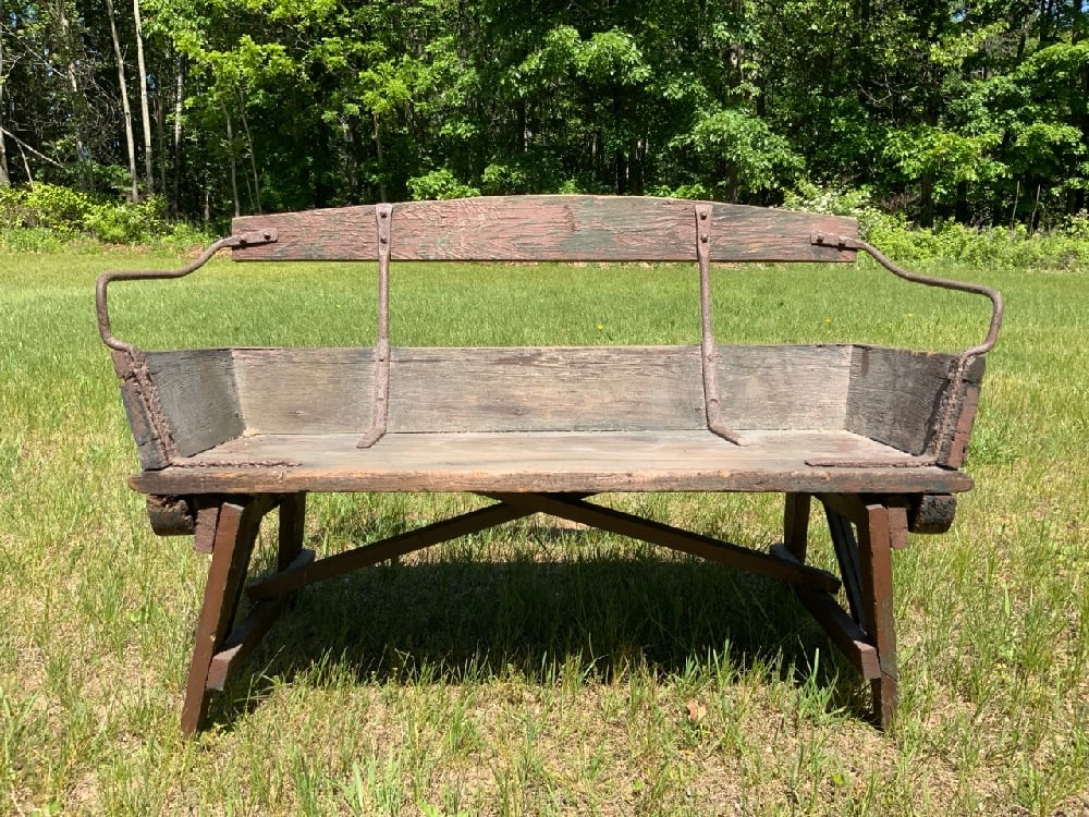 Antique Wagon Seat Bench (1 of 3)