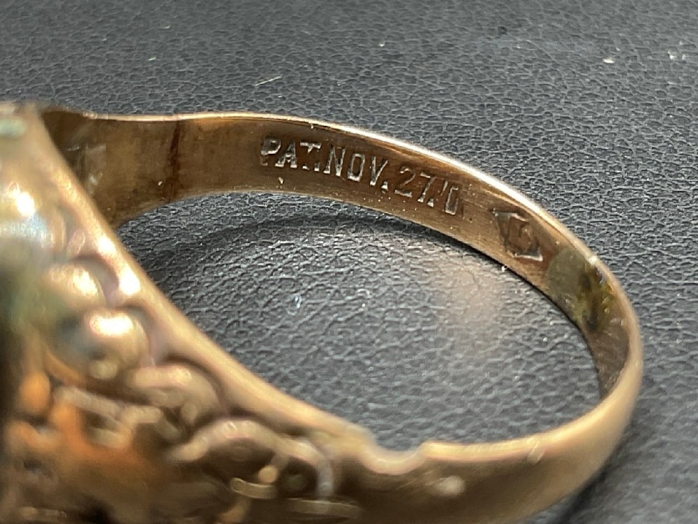 Late Victorian 9ct. Gold Initial Ring - 3