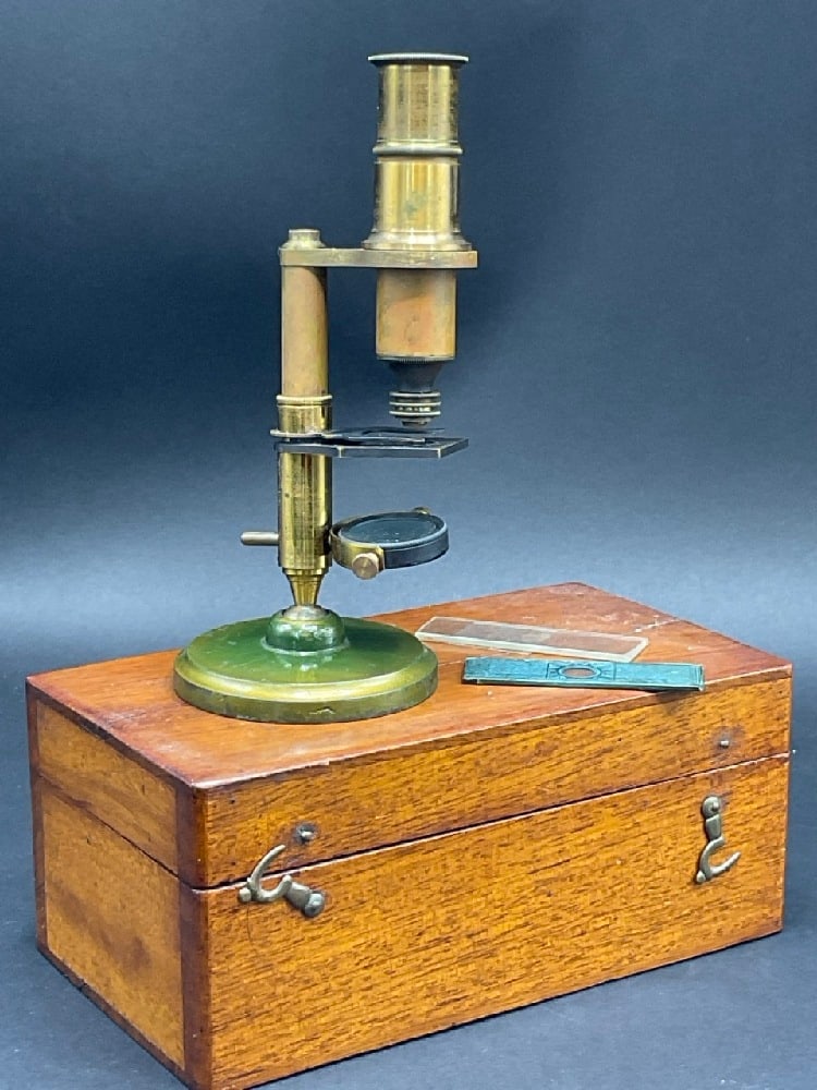 Mid 19th Century Small French Microscope (1 of 6)