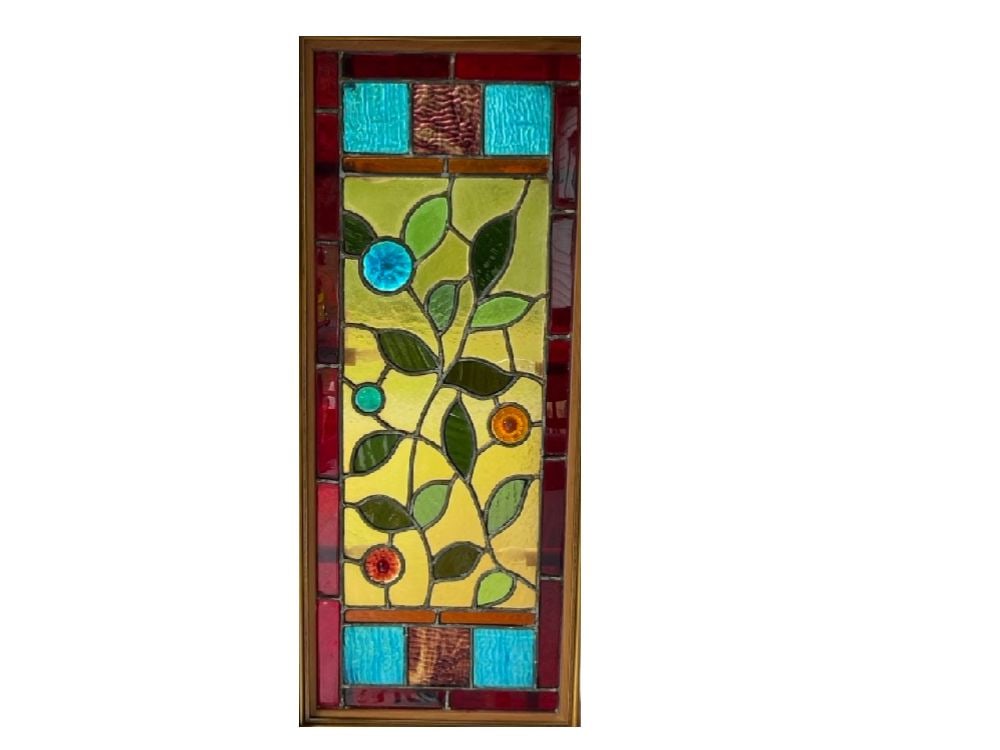 19th Century Leaded Stained Glass Window (1 of 8)