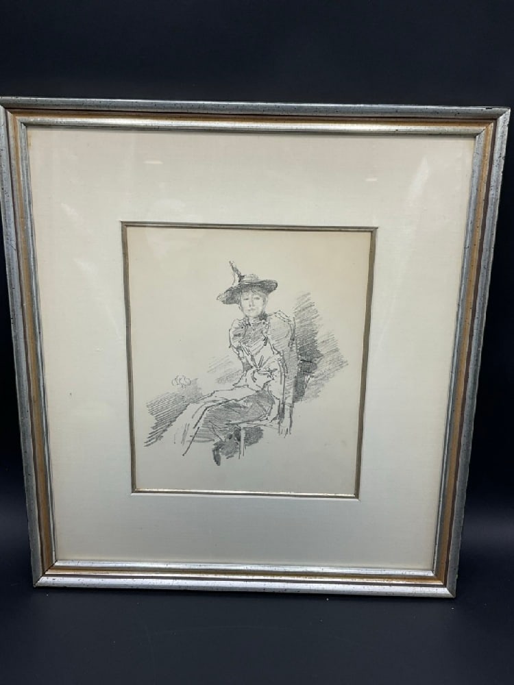 Decorative Print "The Winged Hat" By James Whistler (1 of 3)