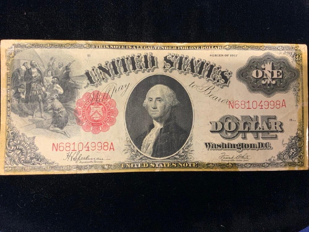 1917 $1 “Sawhorse?? Large Note (1 of 2)
