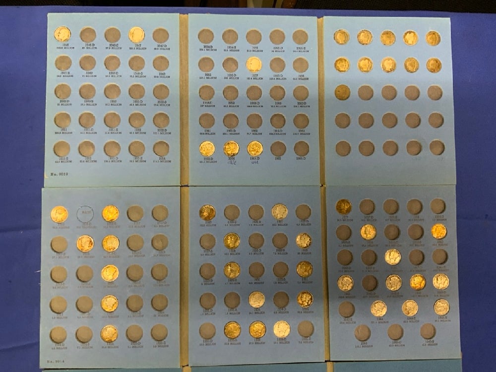 (74) 90% Silver US Dimes - 2