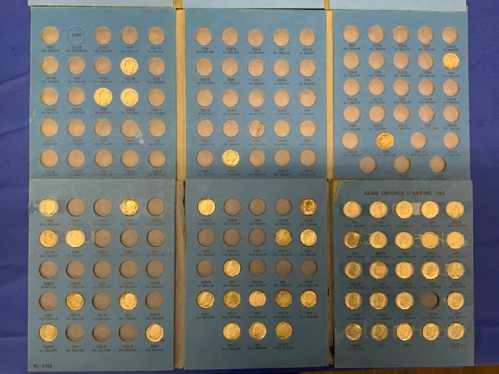 (74) 90% Silver US Dimes - 3