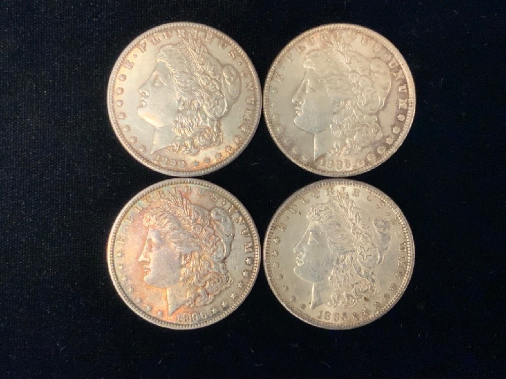 Four (4) U.S. Morgan Silver Dollars (1 of 2)