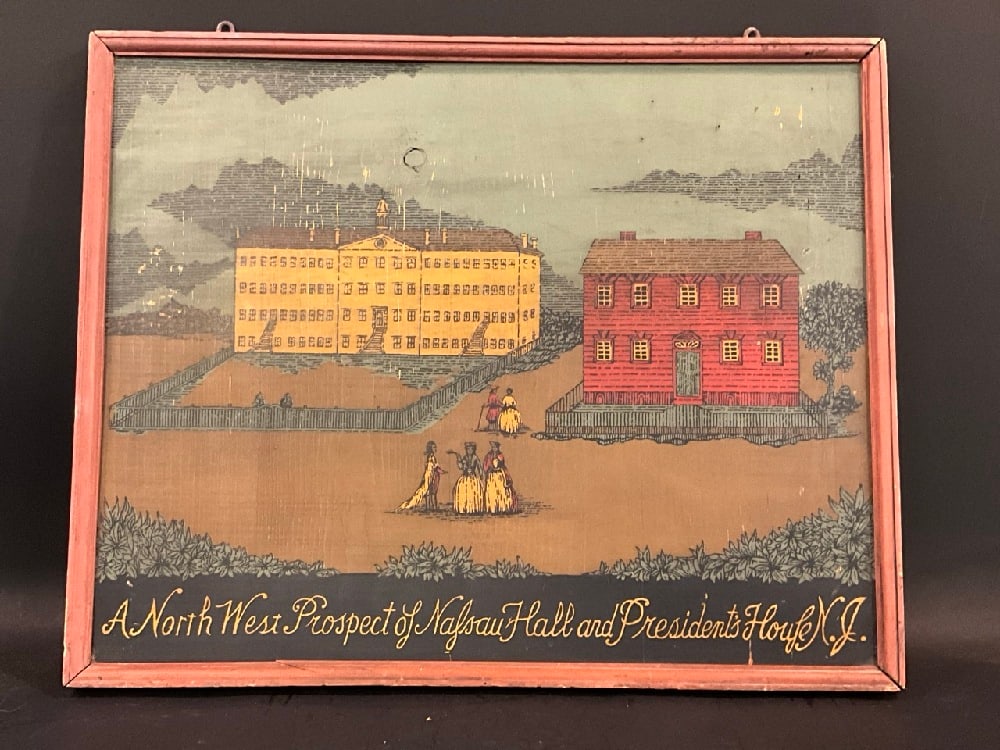 “A North West Prospect of Nalsau Hall and President House N.J. (1 of 5)