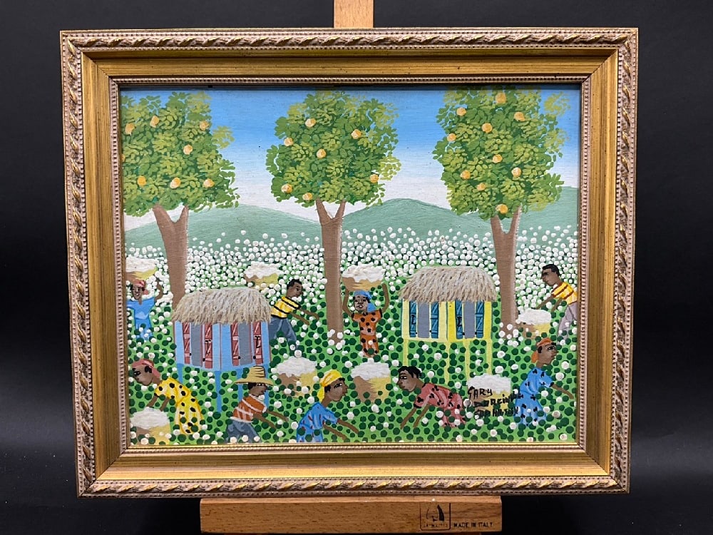 Garry Dorsainvil (Haitian, 20th C.) Folk Art Oil Painting (1 of 4)