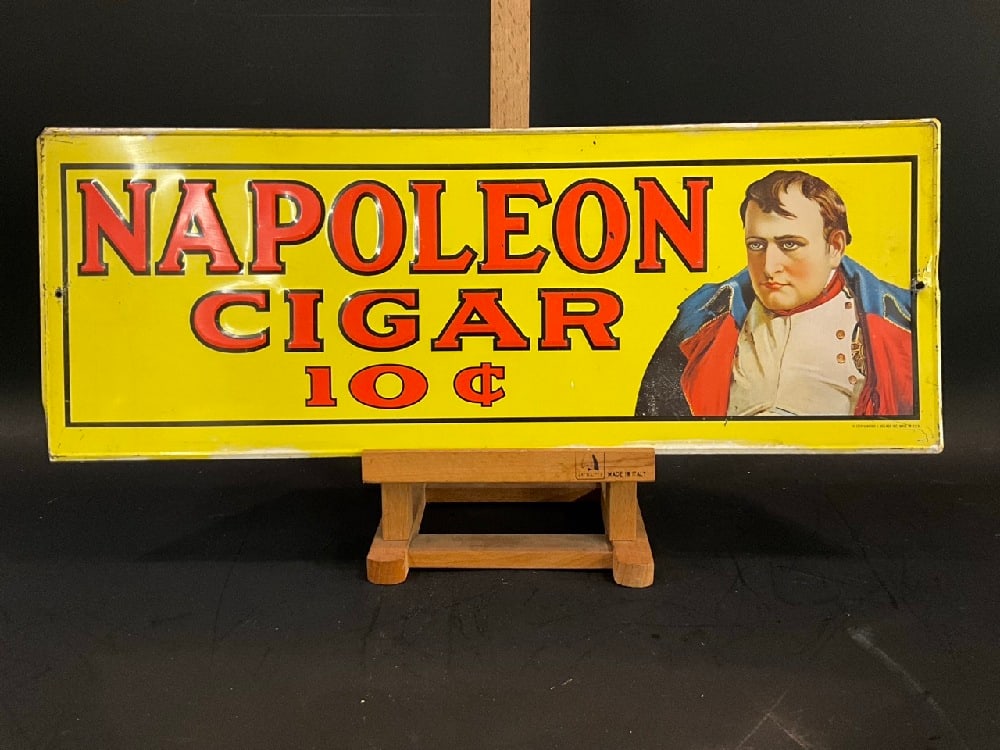 1974 Napoleon Cigar Advertising Metal Sign (1 of 4)
