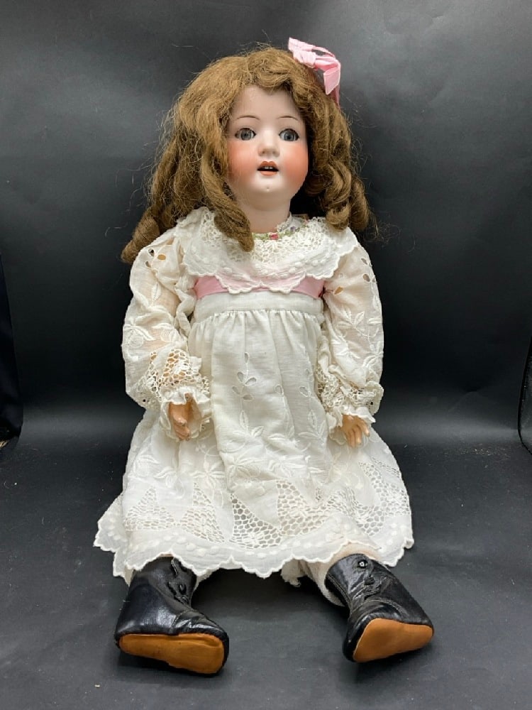 29" Heubach German Bisque Open Mouth Doll (1 of 9)