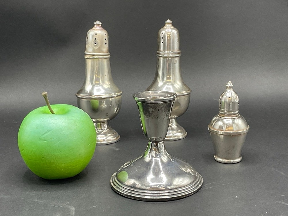 Four (4) Sterling Silver Weighted Wares (1 of 2)