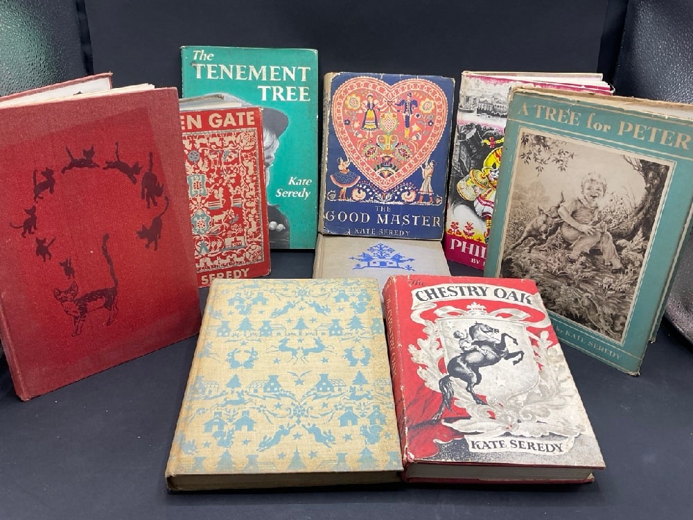 (9) Vintage Signed Kate Seredy Autographed Children Books: (9) Signed Kate Seredy (1899-1975) Authographed Children Books - The Chestry Oak, The OpenGate, Philomena, A Tree For Peter, The Singing Tree, The Tenement Tree, Listening, The Good Master, Finnegan I