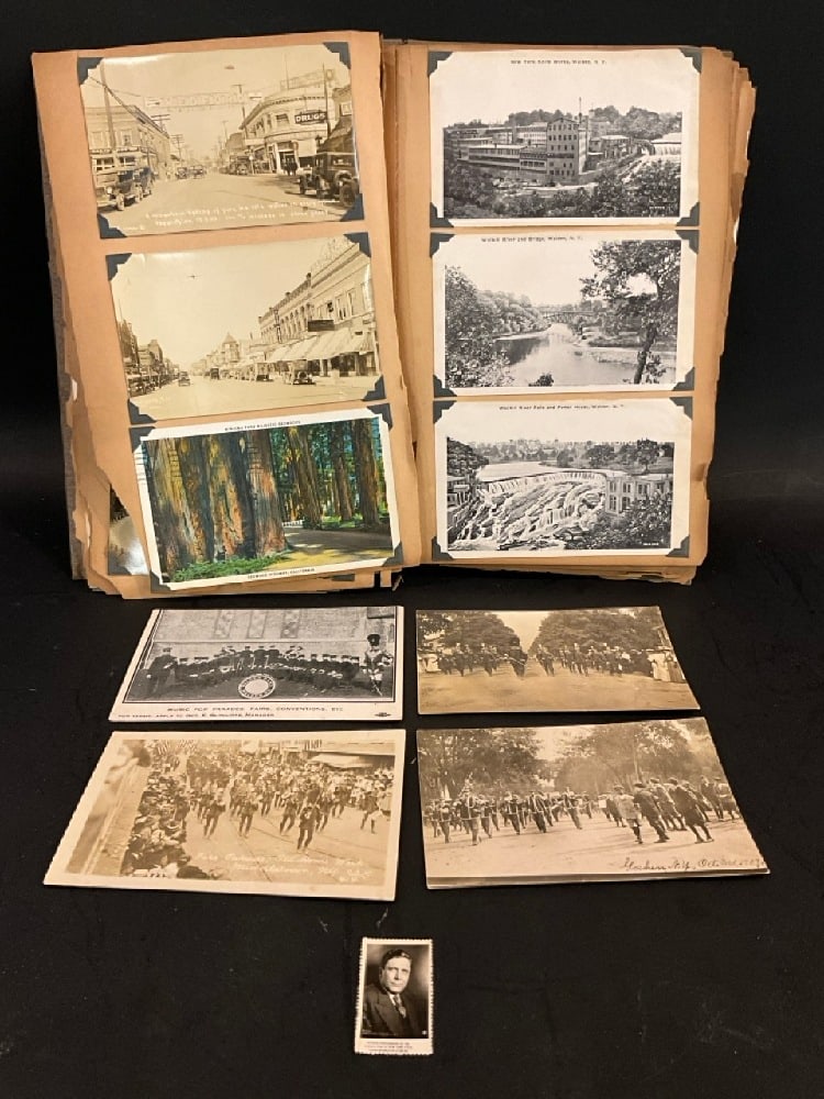 Estate Post Card Album Approx. 100 + (1 of 11)