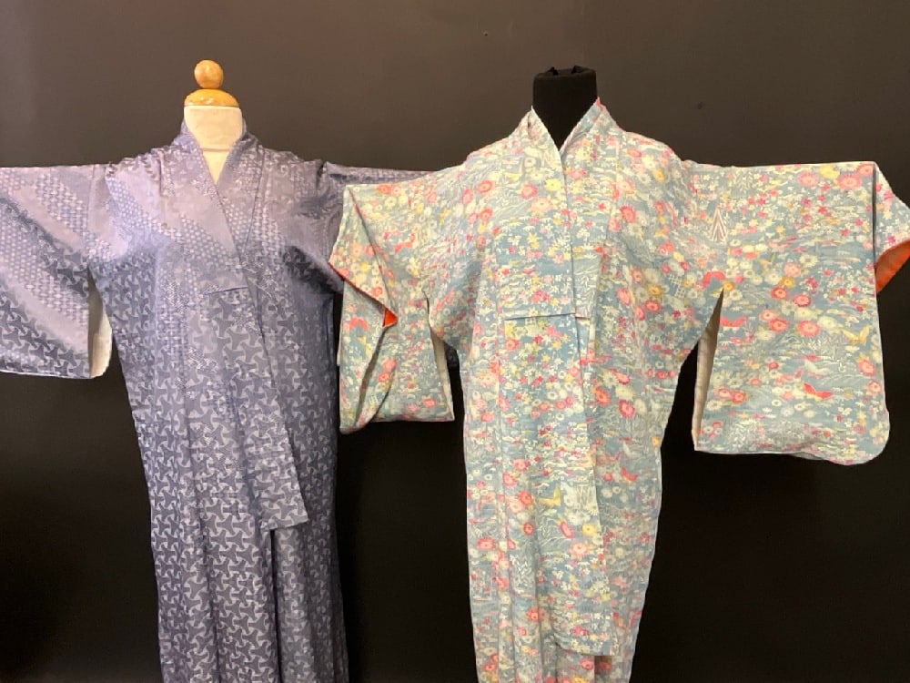 Two Japanese Silk Kimonos (1 of 8)