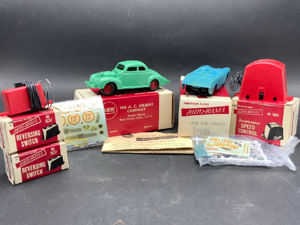 The A.C. Gilbert Company American Flyer Auto-Rama Slot Cars (1 of 4)