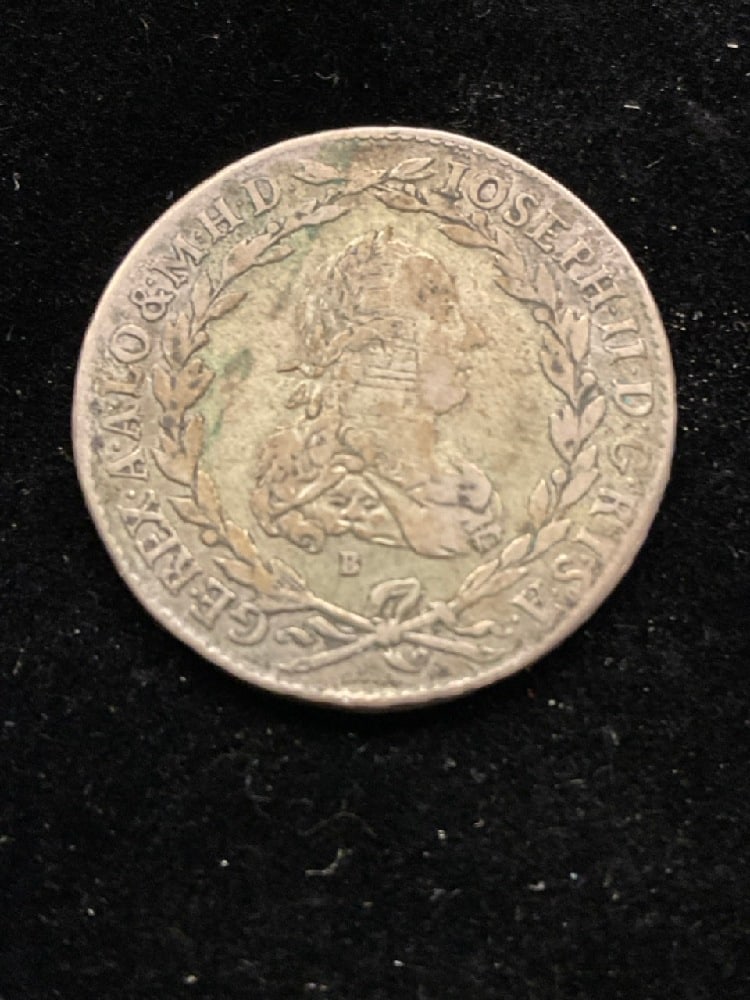 1775 Austria 20 Kreuzers Silver Coin (1 of 2)