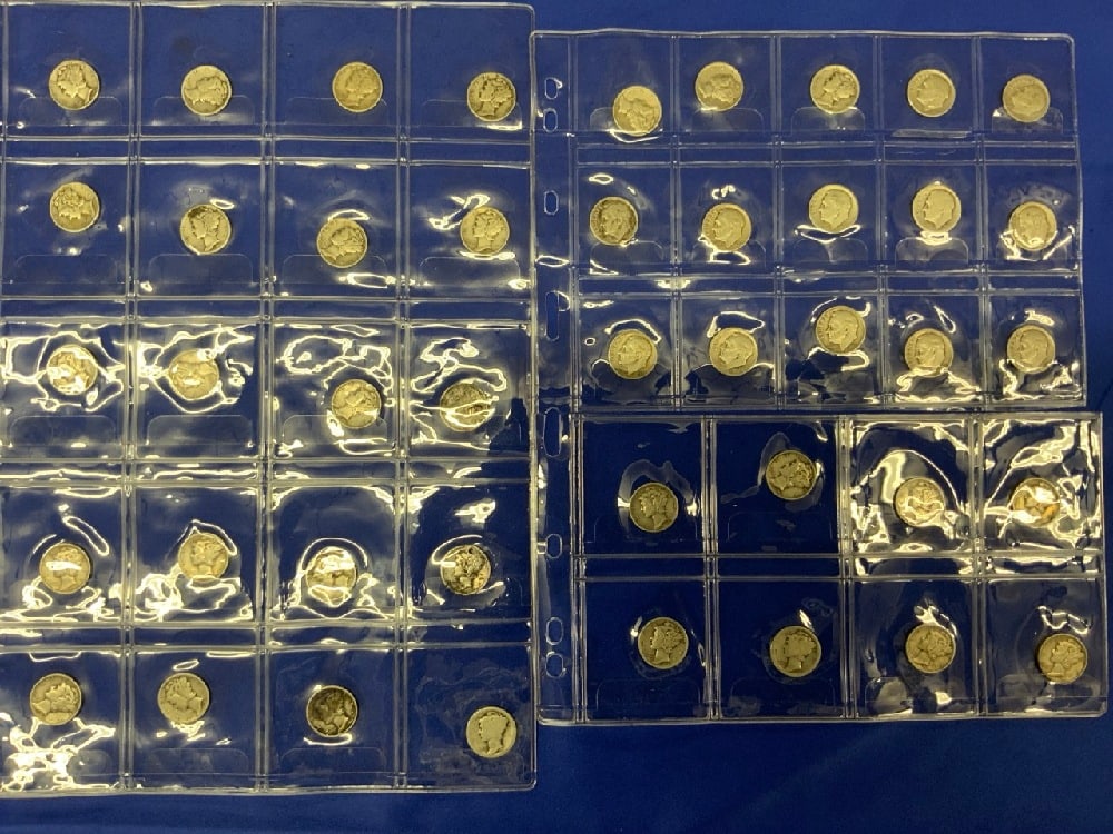 Forty-Three (43) 90% Silver US Dimes (1 of 2)