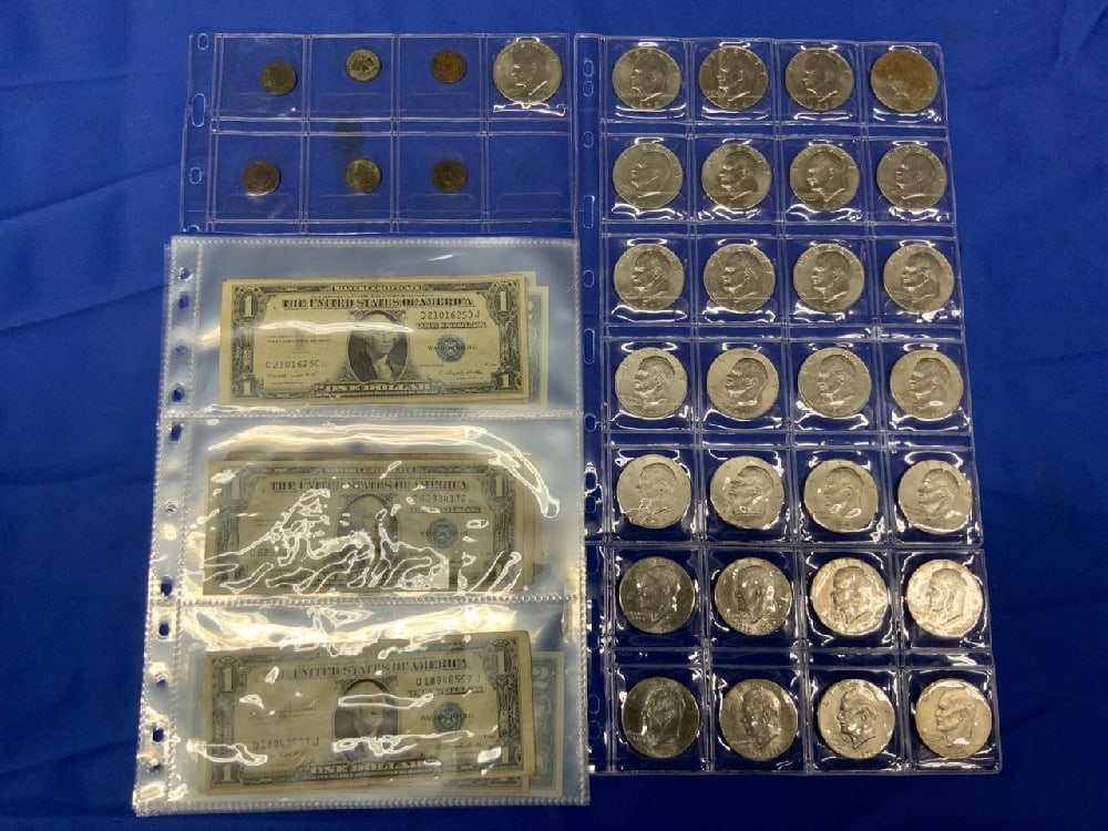 Coin and Paper US Currency Lot (1 of 12)