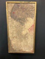 Rose Hansburg 1960's Abstract Oil Painting.Oil on board. Dimensions: 23 1/2?? x 12?? and 24 1/2: Rose Hansburg 1960's Abstract Oil Painting.Oil on board. Dimensions: 23 1/2” x 12” and 24 1/2” x 13”