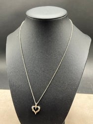 18?? 925/12 K Black Hills Gold Necklace with Heart Pendant.Total Weight: 2.65 g.: 18” 925/12 K Black Hills Gold Necklace with Heart Pendant.Total Weight: 2.65 g.