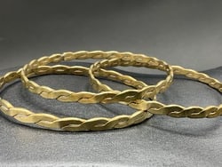 Eight (8) Sterling Silver Bangle Bracelets. - 2