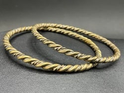 Eight (8) Sterling Silver Bangle Bracelets. - 3