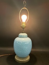 Oriental Ginger Jar LampNo Noted Damage Dimensions: 25?? H x 9?? D: Oriental Ginger Jar LampNo Noted Damage Dimensions: 25” H x 9” D