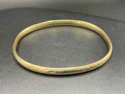 14K Yellow Gold Hinged Bangle Bracelet (1 of 3)