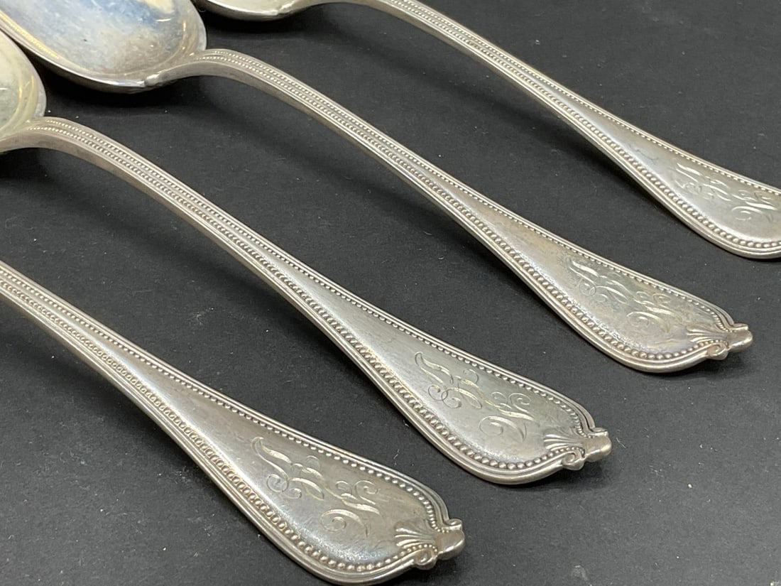 Four (4) Large Gorham Sterling Silver Serving Spoons - 3