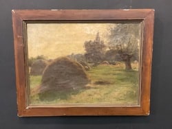 Gaylord Sangston Truesdell (American, 1850-1899) Landscape with Sheep: Gaylord Sangston Truesdell (American, 1850-1899)Untitled: Landscape with Sheep.Signed lower right. Late 19th century. Oil on canvas. Dimensions: 14” x 18 1/2” and 18” x 22