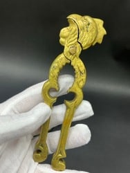 Two (2) Antique Figural Eagle Brass Nutcrackers - 2