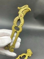 Two (2) Antique Figural Eagle Brass Nutcrackers - 3