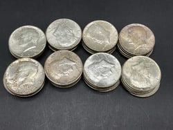 (40) 90% Silver Kennedy U.S. Half Dollars: (40) 90% Silver Kennedy U.S. Half Dollars. 1964.