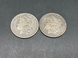 Two (2) U.S. New Orleans Morgan Silver Dollars: Two (2) U.S. New Orleans Morgan Silver Dollars.1890, 1896