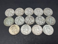Fourteen (14) 90% Silver U.S. Half Dollars (1 of 2)