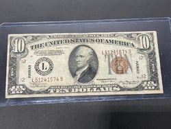 1934-A $10 Hawaii FRN Bank Note (1 of 2)