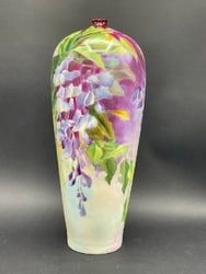 Antique Limoges Hand Painted Porcelain Vase (1 of 6)
