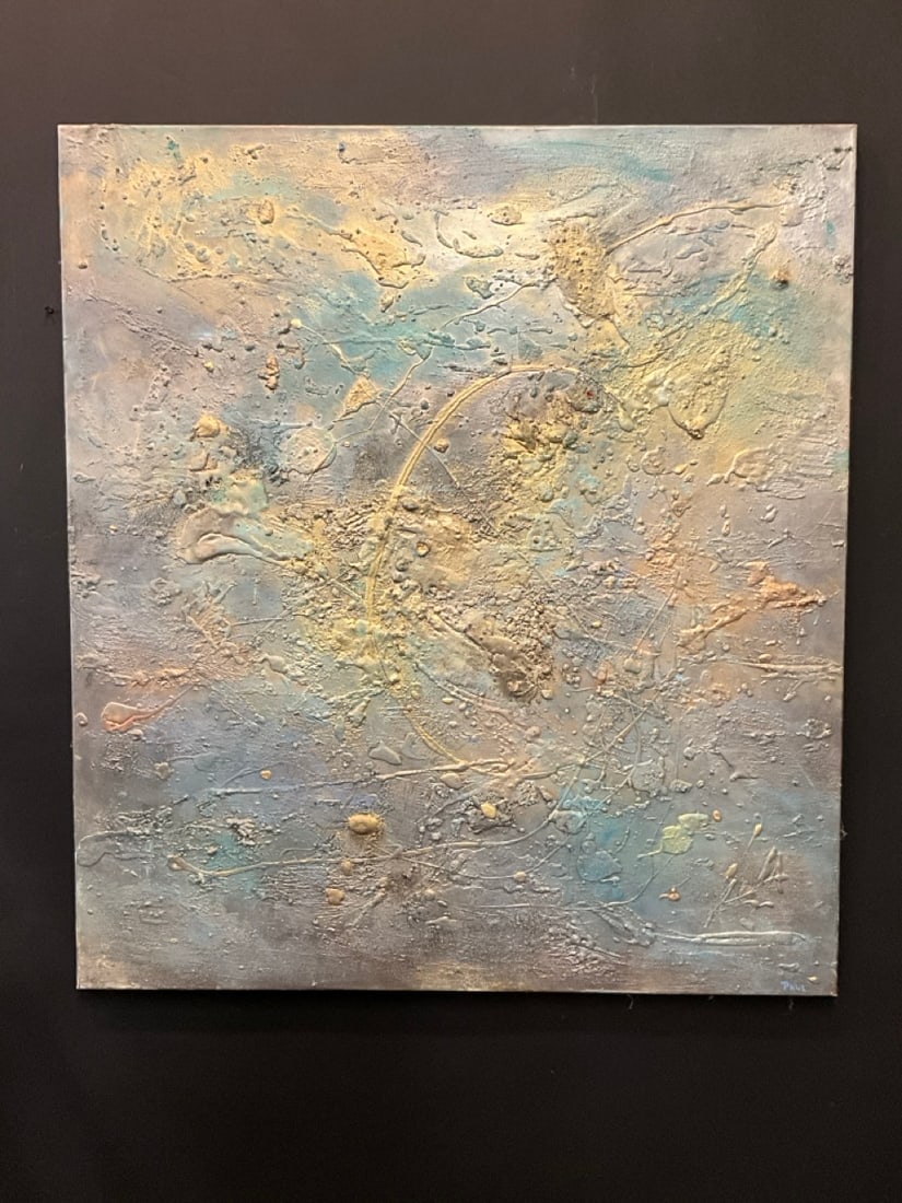 Large Abstract Oil on Canvas: Large Abstract Oil on Canvas. Signed "Paul" . Dimensions: 47” x 42”