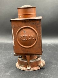 Kodak Darkroom Tin Lantern: Kodak Darkroom Tin Lantern. Dimensions: 8 1/2” H x 4” D