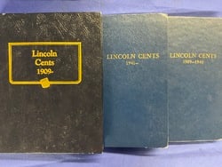 Three (3) Estate Found Albums Lincoln Cents w/ Key Dates (1 of 20)