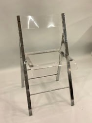 Single Lucite Folding Chair (1 of 3)
