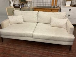 Bauhaus White Upholstered Sofa (1 of 4)